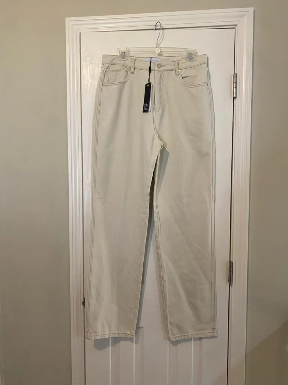 All Things Golden THE HIGH RISE DENIM STRAIGHT LEG JEAN XL NWT $170 - Picture 3 of 9